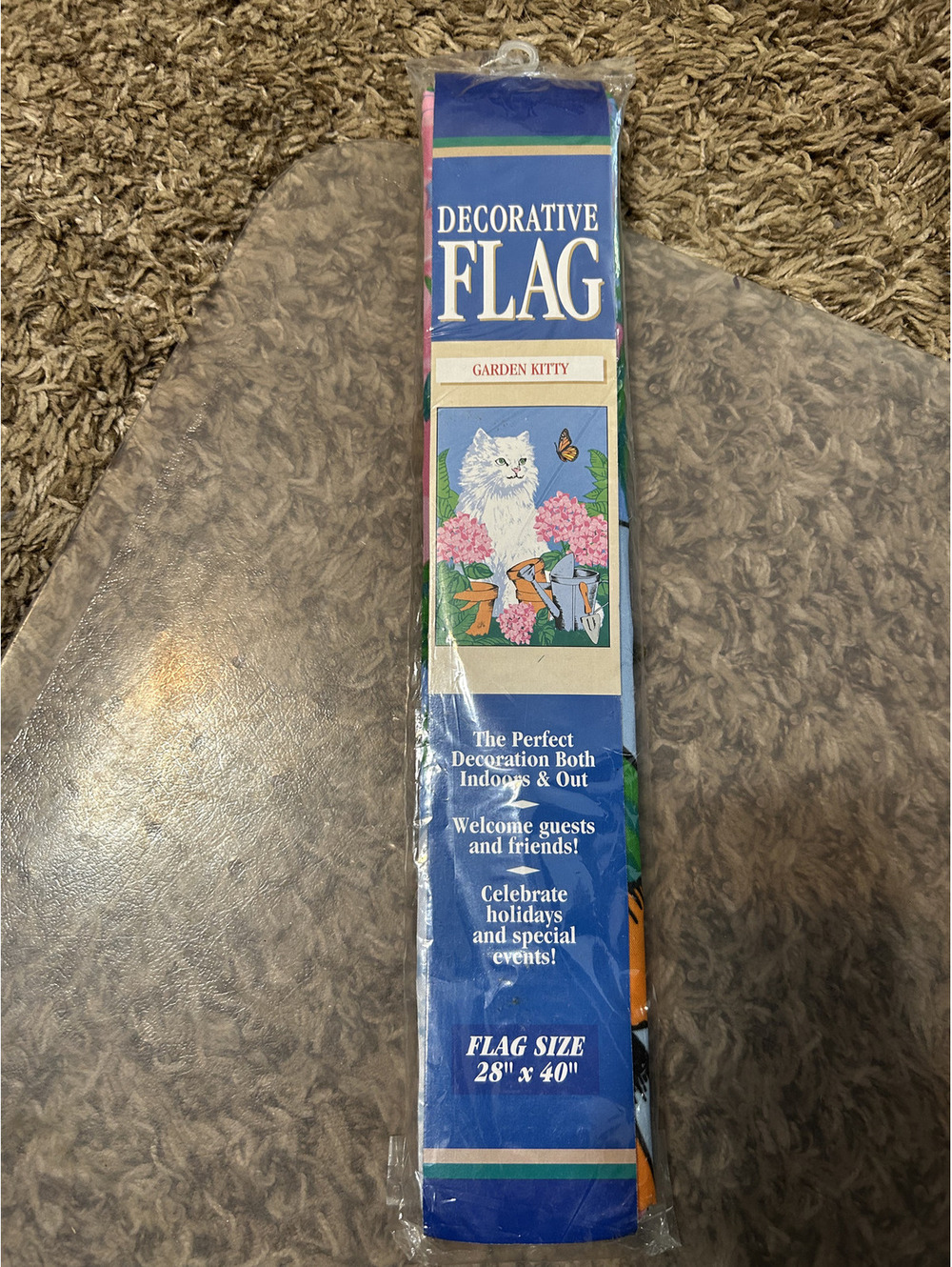 Garden Kitty Decorative Flag 28" x 40" Indoor/Outdoor